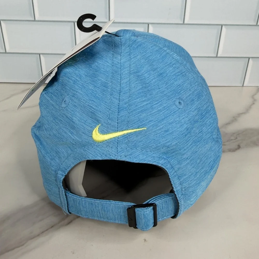 Nike Hat Cap Strap Back Mens S/M Blue Dri-FIT Club Cap Training Unisex‎
